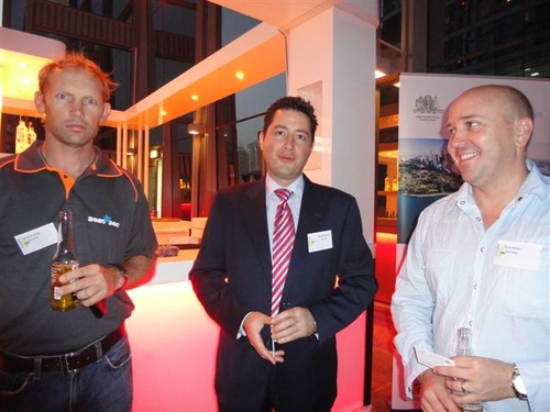 Michael Skalij - Boat Bog, Babak Khosravi - Austrade, Brett Mudie - Boat Bog © AIMEX 